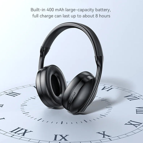 Casti Yesido Wireless (EP08), with Bluetooth V5.3, Active Noise Cancelling, Microphone, 500mAh, Negru