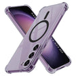 TechSuit Husa de protectie Techsuit Shockproof Clear Silicone MagSafe compatibil cu Samsung Galaxy S23, Negru Fumuriu