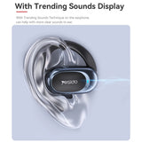 Casti Yesido (YSP13), with Bluetooth V5.3, Open-ear Design, Air Conduction Sound, 600mAh, LED, Negru