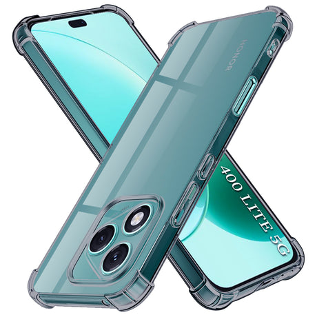 Husa de protectie Techsuit Shockproof Clear Silicone compatibil cu Honor 400 Lite, Negru Fumuriu