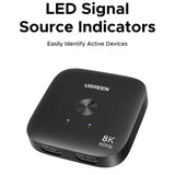 Adaptor Ugreen Adapter (65877), Splitter Type-C, HDMI to 2x HDMI, UHD 8K@60Hz, Plug&Play, Stable Transmission, Negru