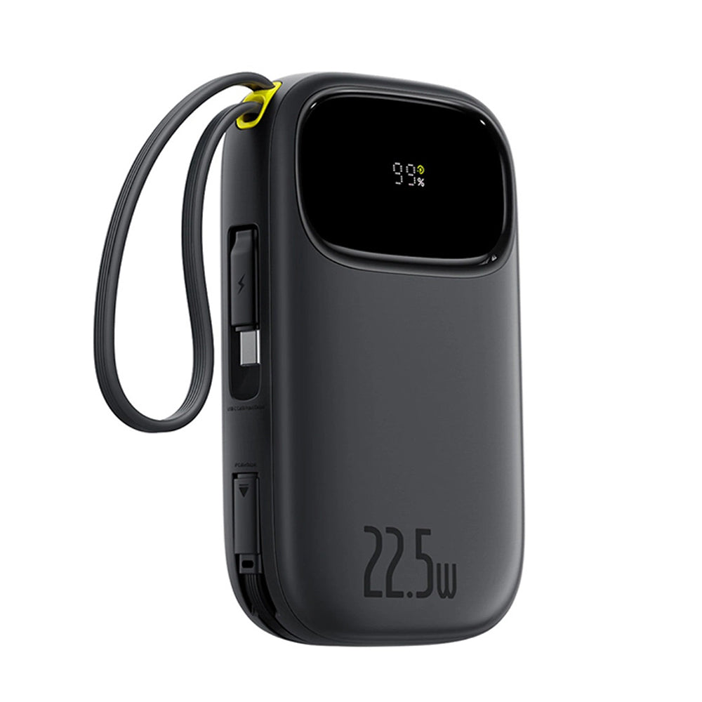 Baterie externa Baseus EnerFill FC31 (P10082106123-00), USB, Type-C, with Cable, 22.5W, 10000mAh, Digital Display, Negru