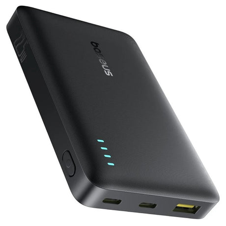 Baterie externa Baseus EnerFill FP21 (P1008210D123-00), Dual-Port, 10000mAh, 22.5W, Slim Design, Negru