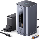 Hub/Dock Baseus 11in1 Docking Station Spacemate Series (B0112701), Triple 4K Display, 10Gbps, PD100W Fast Charging, Gri Spatial