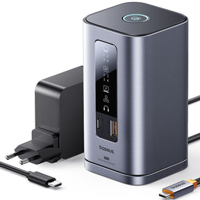 Hub/Dock Baseus 11in1 Docking Station Spacemate Series (B0112701), Triple 4K Display, 10Gbps, PD100W Fast Charging, Gri Spatial