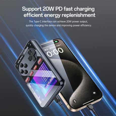 Baterie externa Yesido (YP87), 10000mAh, Lightning / Type-C, 20W, Negru