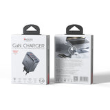 Incarcator Yesido (YC101), USB / 2x Type-C, 65W, GaN, Negru