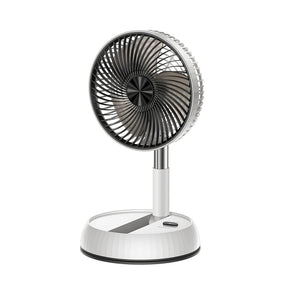 Yesido Premium Fan (YF11), Adjustable Height, Foldable, Portable, 3 Wind-Speed Settings, Remote Control, 6000mAh, Alb