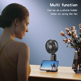 Yesido Mini Handheld Fan (YF10), Power Bank, Foldable, 3 Speed Levels, Phone Holder, 4000mAh, Type-C, Negru