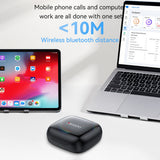 Casti Yesido (YSP24), with Bluetooth V5.4, Open-ear Design, Three-band Prominence, Touch, 400mAh, USB-C, Negru