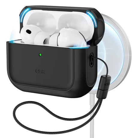 Casti ESR Orbit Hybrid HaloLock, Apple AirPods Pro 3, Negru