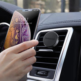 Suport Borofone Air (BH8), for Air Vent, Magnetic, Aluminum Alloy + Silicone, Negru