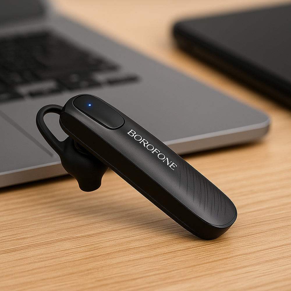 Casti Borofone Bluetooth Headset (BC20), A2DP/HS/HF/AVRCP, Hands-Free, Microphone, Negru
