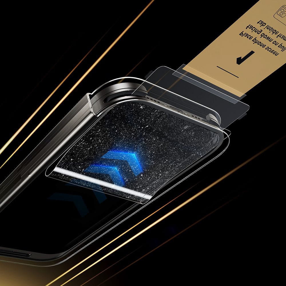 Folie de protectie ESR Corning Gorilla Glass UltraFit™ compatibil cu iPhone 17 Pro, Negru