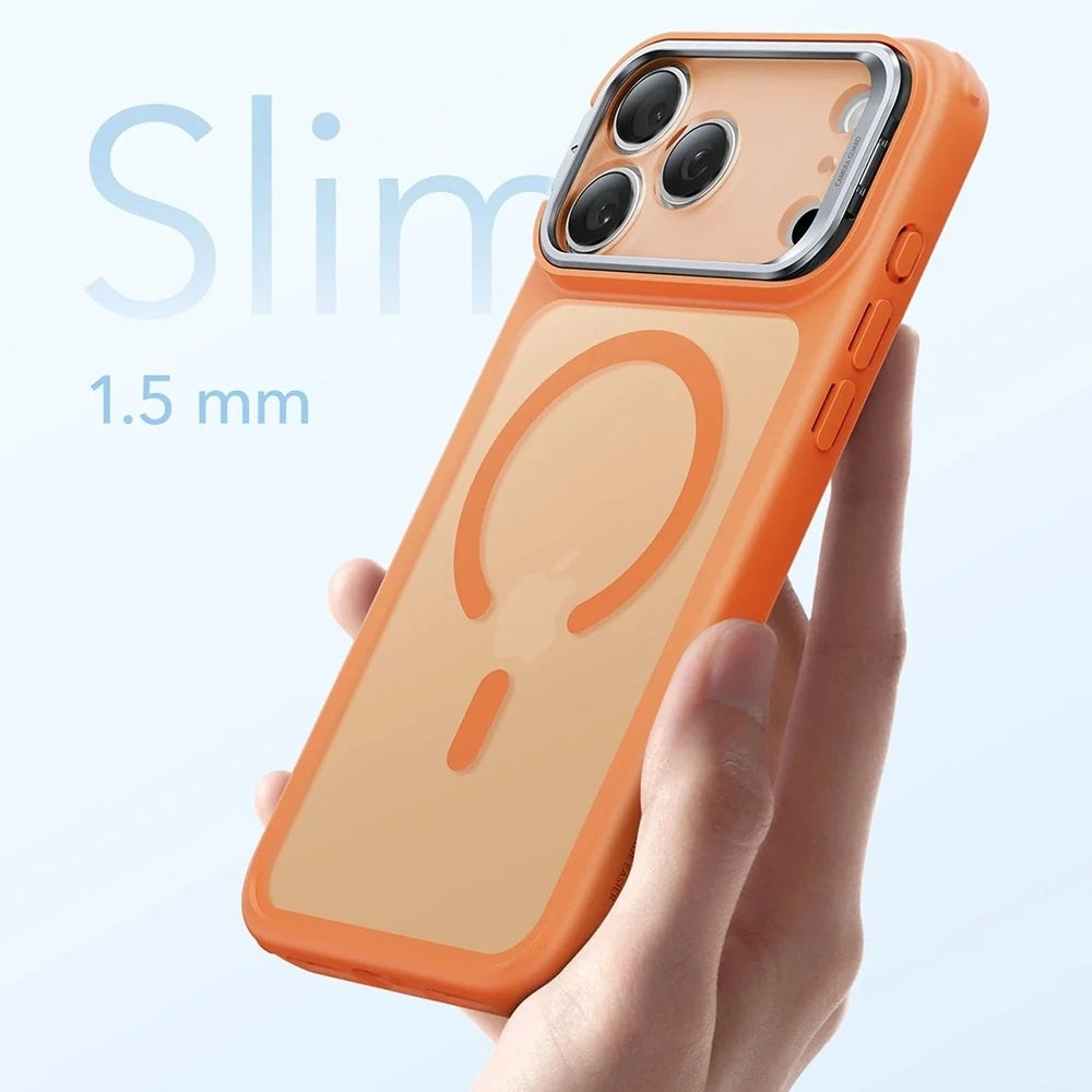 Husa de protectie ESR Classic Hybrid HaloLock Kickstand compatibil cu iPhone 17 Pro Max, Frosted Orange