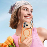 Husa de protectie ESR Classic Hybrid HaloLock Kickstand compatibil cu iPhone 17 Pro Max, Frosted Orange
