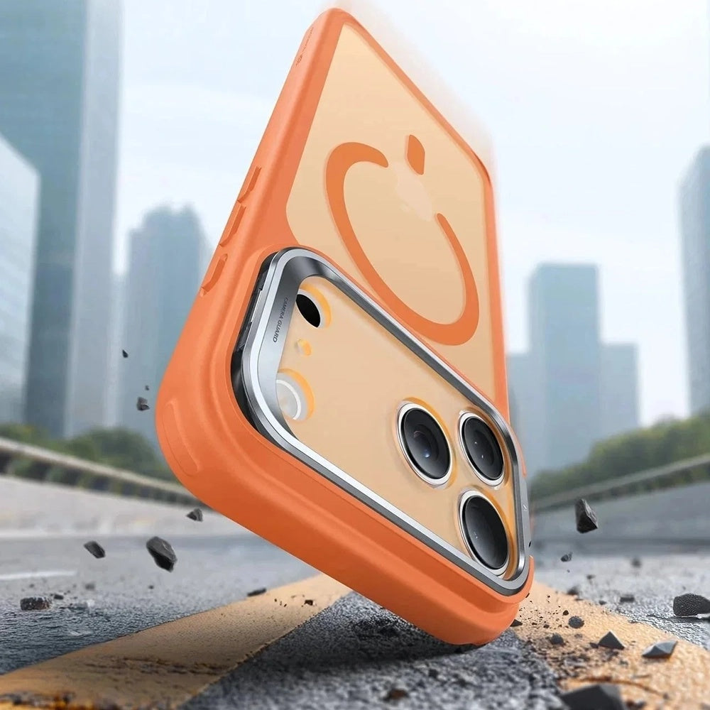 Husa de protectie ESR Classic Hybrid HaloLock Kickstand compatibil cu iPhone 17 Pro, Frosted Orange