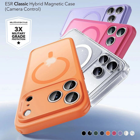 Husa de protectie ESR Classic Hybrid HaloLock compatibil cu iPhone 17 Pro, Frosted Orange