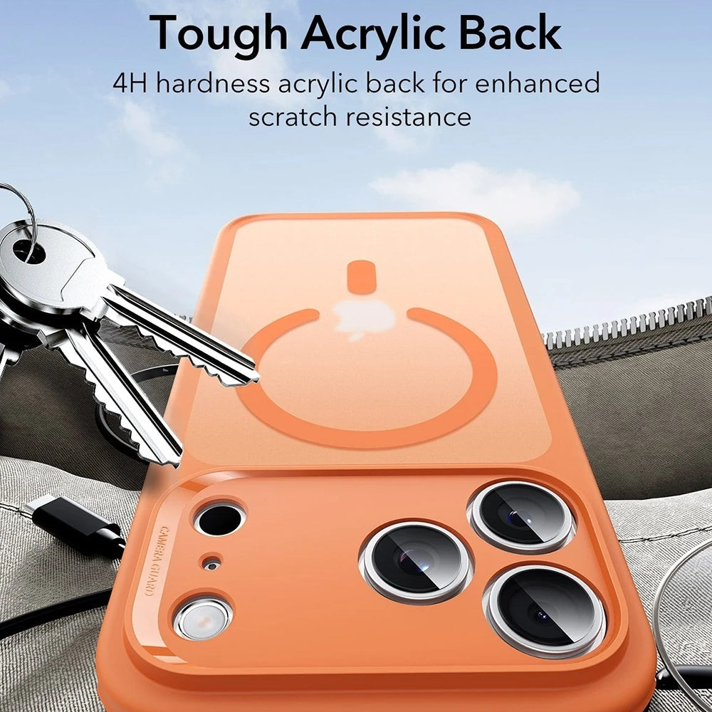 Husa de protectie ESR Classic Hybrid HaloLock compatibil cu iPhone 17 Pro, Frosted Orange