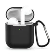 Casti Techsuit Silicone Case, for for AirPods 1 / AirPods 2, Smooth Ultrathin Material, Negru