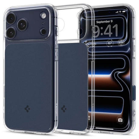 Husa de protectie Spigen Ultra Hybrid T MagSafe (ACS10476) compatibil cu iPhone 17 Pro, Matte Blue
