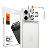 Folie de protectie Spigen Optik.tR EZ Fit Pro XL Camera Glass (AGL10647) compatibil cu iPhone 17 Pro, Argintiu