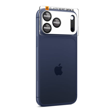 Folie de protectie Spigen Optik.tR EZ Fit Pro XL Camera Glass (AGL10644) compatibil cu iPhone 17 Pro, Negru