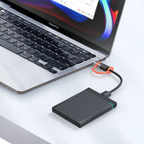 Adaptor Mcdodo Adapter (OT-3810), with Silicone Hook, Aluminium Alloy, USB to Type-C, 5Gbps, Portable Design, Plug&Play, Gri