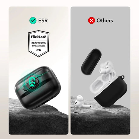 Casti ESR Pulse Magnetic FlickLock, Apple AirPods Pro 3, Albastru Inchis