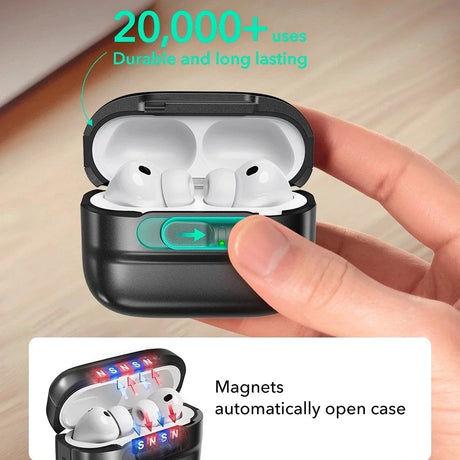 Casti ESR Pulse Magnetic FlickLock, Apple AirPods Pro 3, Titanium