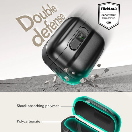Casti ESR Pulse Magnetic FlickLock, Apple AirPods Pro 3, Negru