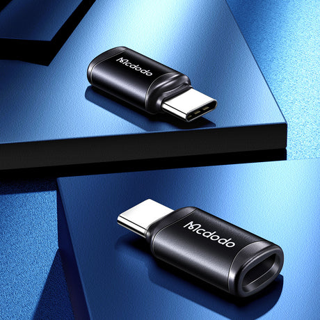 Adaptor Mcdodo OTG Adapter (OT-7700), Lightning to Type-C, Aluminium Alloy, Charging & Data Sync, 3A, Negru