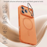 Husa de protectie ESR Cloud Soft HaloLock Kickstand compatibil cu iPhone 17 Pro Max, Portocaliu