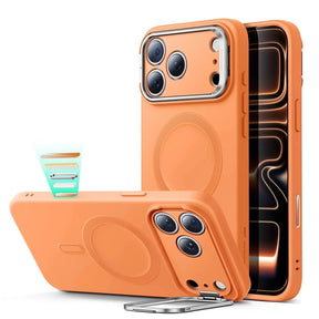 Husa de protectie ESR Cloud Soft HaloLock Kickstand compatibil cu iPhone 17 Pro Max, Portocaliu