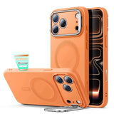 Husa de protectie ESR Cloud Soft HaloLock Kickstand compatibil cu iPhone 17 Pro, Portocaliu