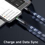 Adaptor Mcdodo Adapter Auto Power Off (OT-6010), Lightning to Type-C, 60W, 3A, 480Mbps, Charging & Data Sync, with Lanyard, Negru