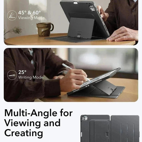 Husa de protectie tableta ESR Flip Hybrid (with Pencil Holder) compatibil cu iPad Pro 11 (2024) / iPad Pro 11 (2025), Albastru