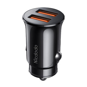 Incarcator Mcdodo Car (CC-6602), Dual-Port, 12W, Fireproof PC, 12-24V, Negru