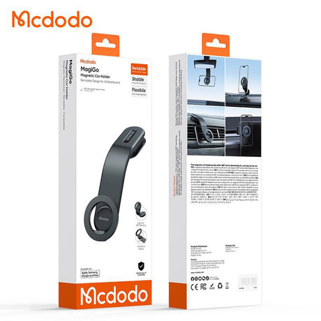 Suport Mcdodo Magnetic (CM-6270), for Dashboard, Bendable Design, Negru