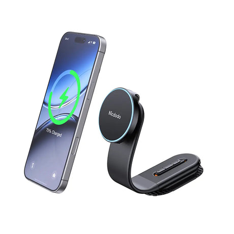 Suport Mcdodo with Wireless Charging (CH-6290), for Dashboard, 15W, Bendable Design, Negru