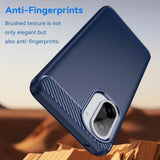 Husa de protectie Techsuit Carbon Silicone compatibil cu Honor X5c Plus, Albastru