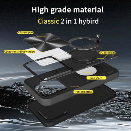 Husa de protectie Techsuit CamGuard Pro compatibil cu Xiaomi 15T Pro, Albastru