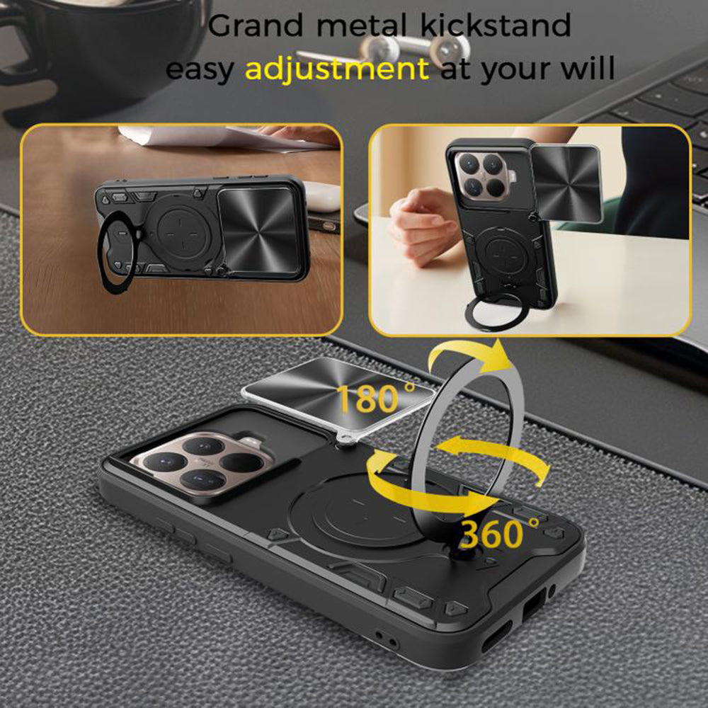 Husa de protectie Techsuit CamGuard Pro compatibil cu Xiaomi 15T Pro, Roz Auriu