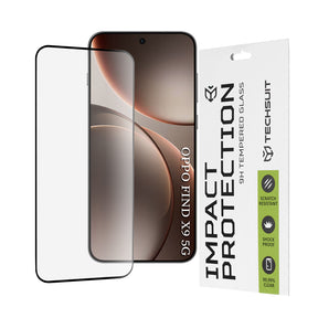 Folie de protectie Techsuit 111D Full Cover / Full Glue Glass compatibil cu Oppo Find X9, Negru