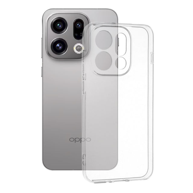 Husă Techsuit Clear Silicone transparentă pentru Oppo Find X9