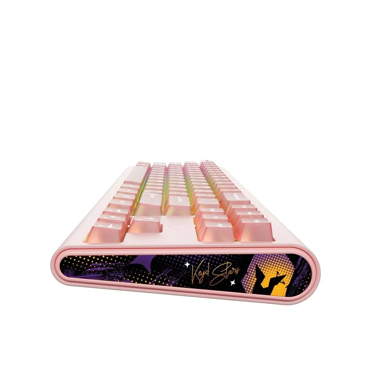 Tastatura/Mouse Havit Gaming Keyboard (KB896L), USB-C, with RGB Lights, 71 Keys, 1.2m, 350mA, 5V, Roz