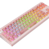 Tastatura/Mouse Havit Gaming Keyboard (KB896L), USB-C, with RGB Lights, 71 Keys, 1.2m, 350mA, 5V, Roz