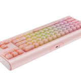 Tastatura/Mouse Havit Gaming Keyboard (KB896L), USB-C, with RGB Lights, 71 Keys, 1.2m, 350mA, 5V, Roz