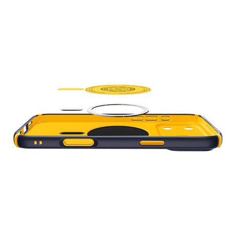 Husa de protectie Spigen Caseology Nano Pop Hybrid MagSafe (ACS11149) compatibil cu iPhone 17 Pro, Albastru Berry Navy