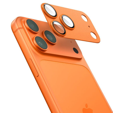 Folie de protectie Spigen Optik.tR EZ Fit Pro XL Camera Glass (AGL10650) compatibil cu iPhone 17 Pro Max, Portocaliu